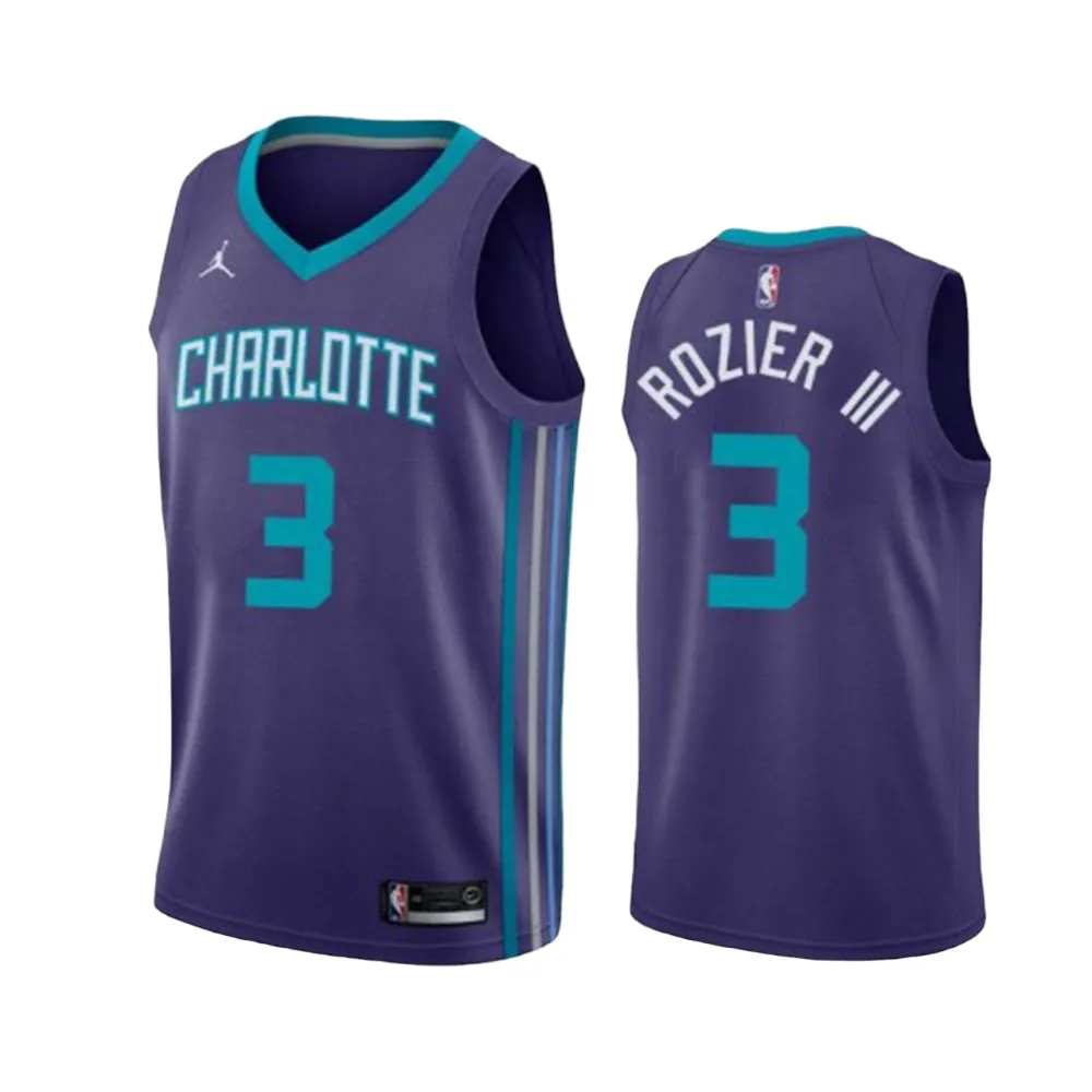 Men's Charlotte Hornets Terry Rozier Statement Edition Jersey - Purple