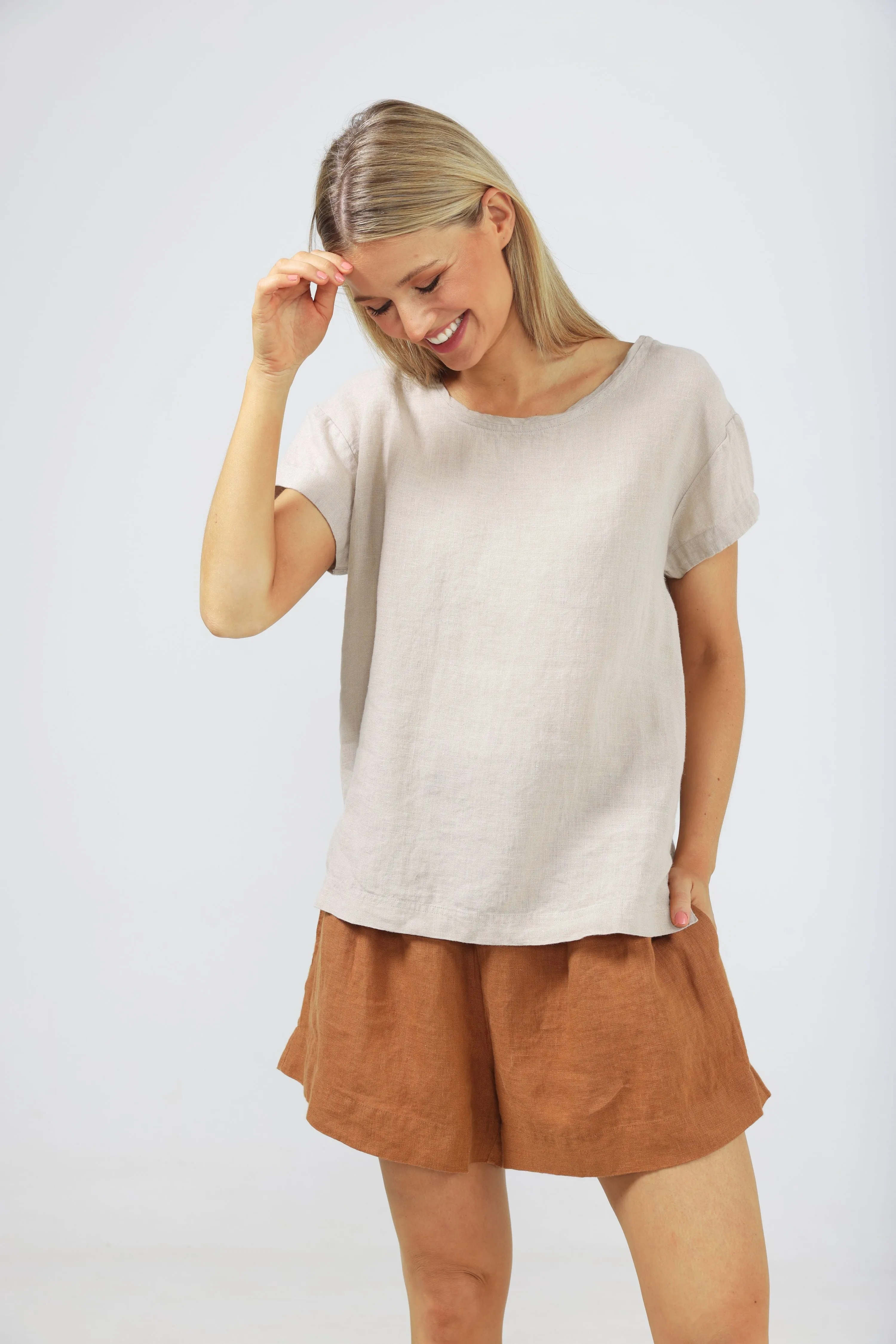 Nautica Tee (Natural Linen)