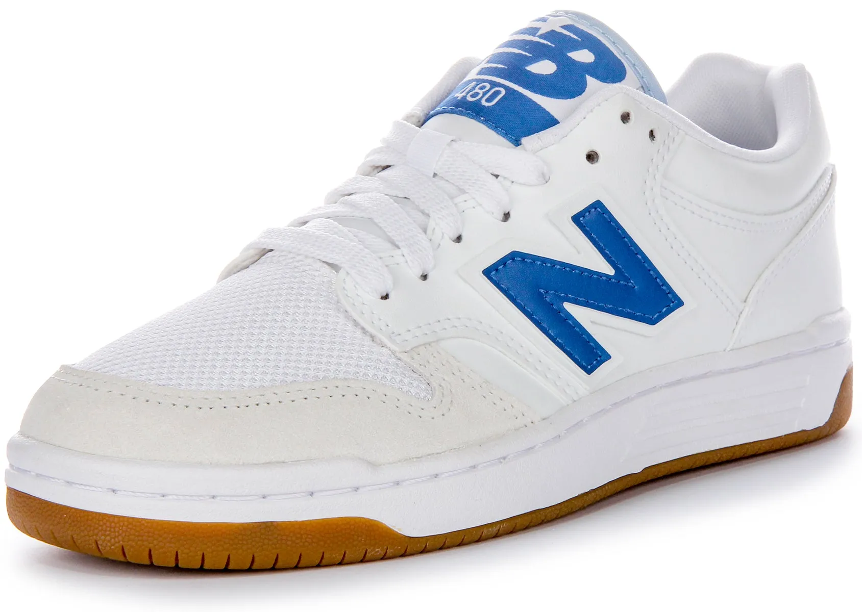 New Balance BB 480 LFB In White Blue