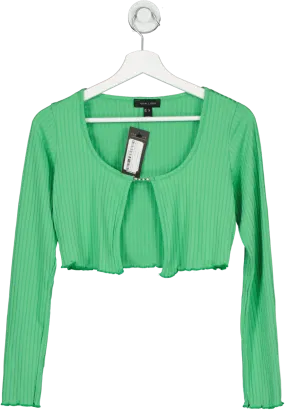 New Look Green Go Dimante Link Top UK 8