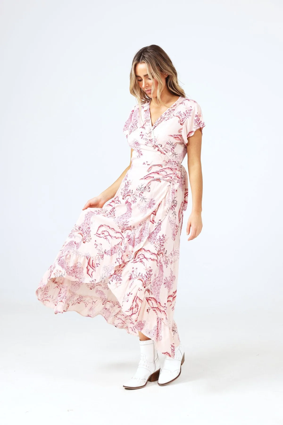 Palm Springs Dress (Redbird Print)