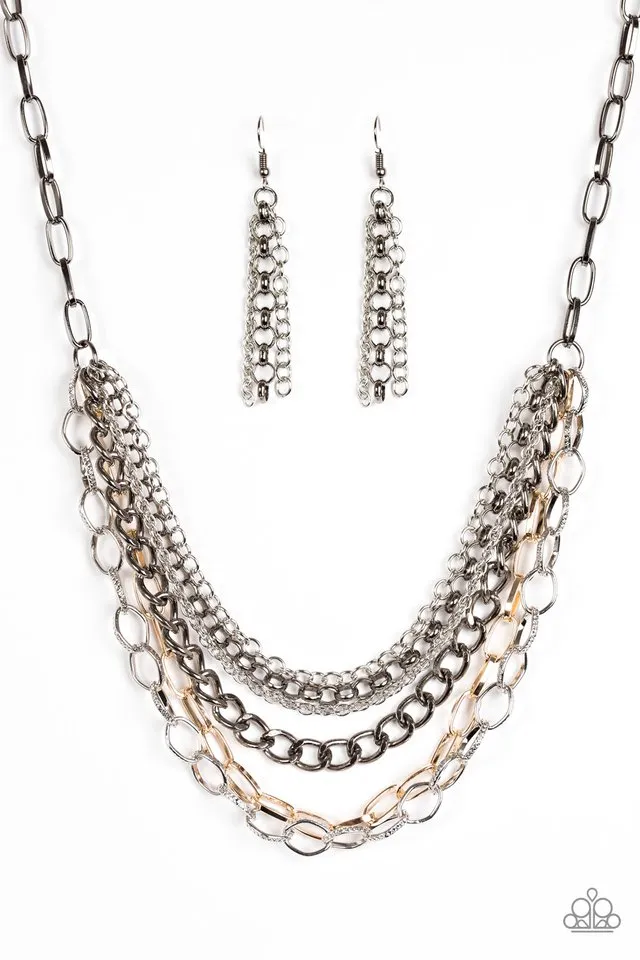 Paparazzi Accessories  - Word On The Street - #N862- Multi Necklace