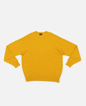 Patta Purl Ribbed Knitted Sweater (Old Gold)