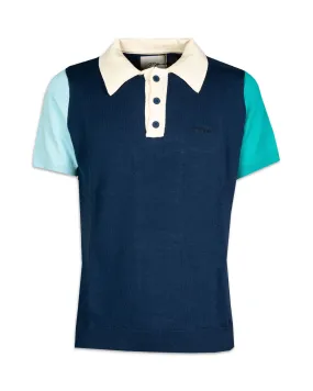 Polo Uomo Arte Antwerp Koren Contrast Polo Blu