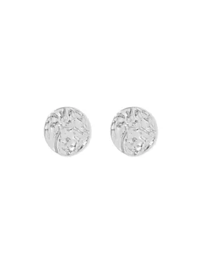 Raine Round Texture Stud Earrings