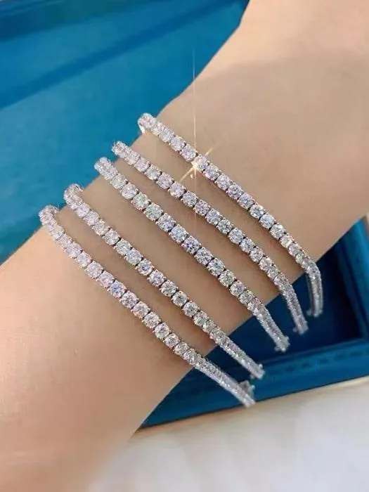 RSB-220 Moissanite White Tennis Bracelet