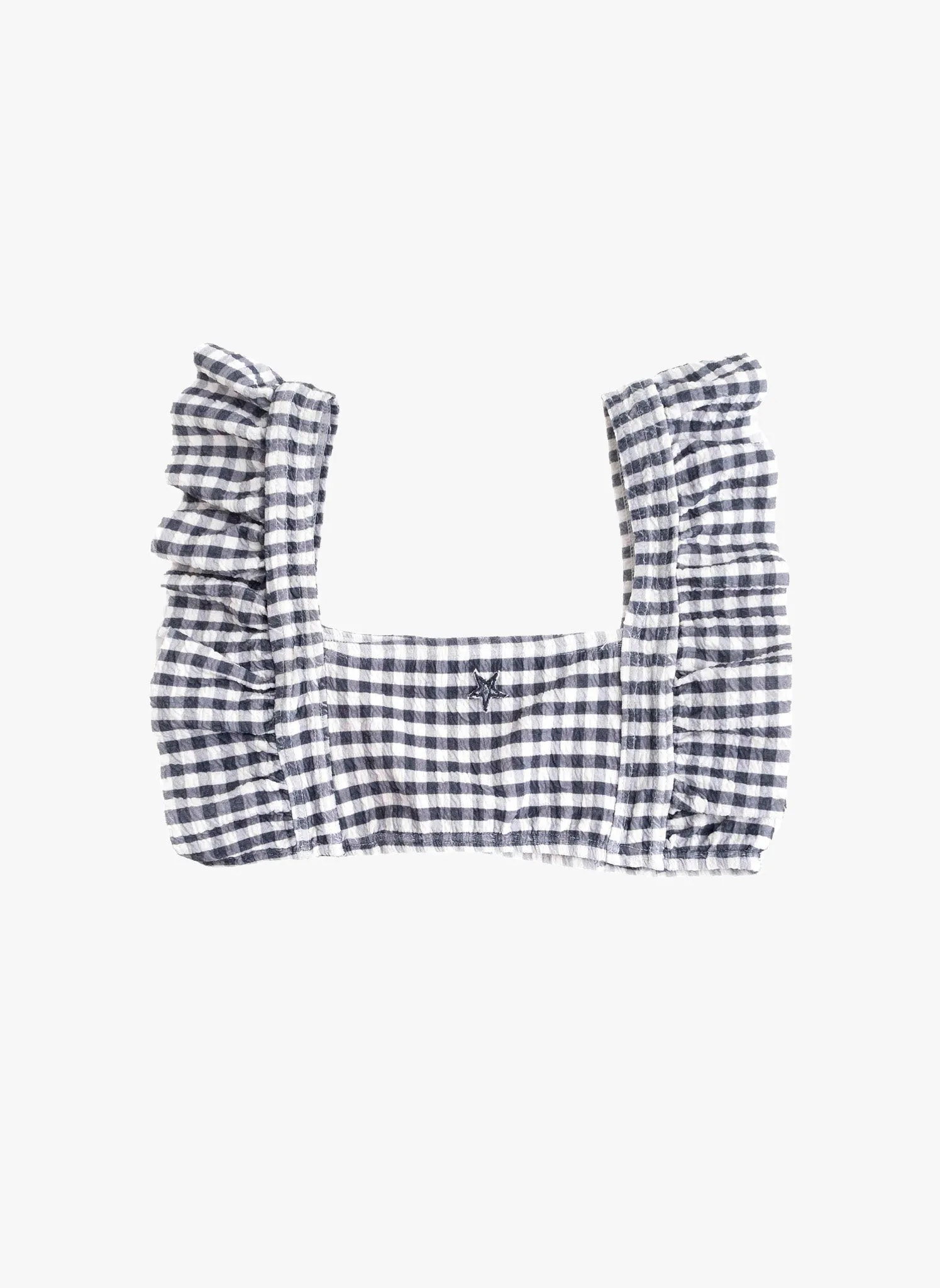 Tocoto Vintage Checked Swimwear Top