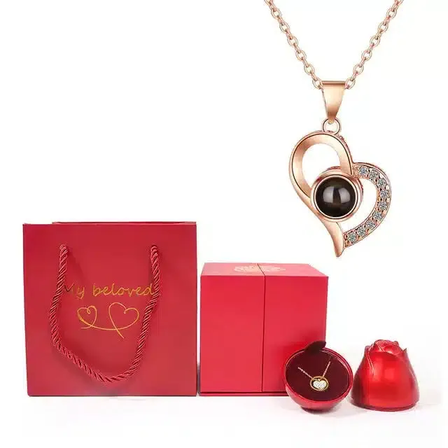 Valentine's Day Discount 50%OFF-100 Languages Love Pendant | Heart Shaped