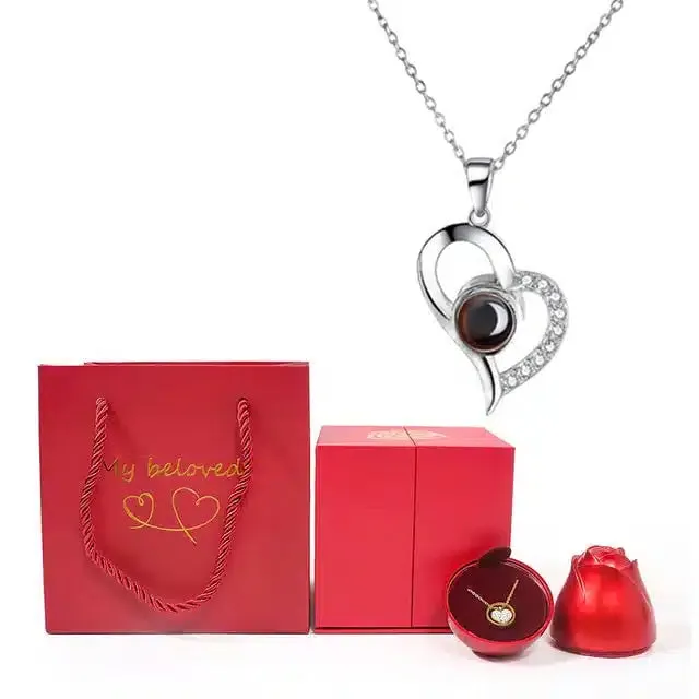 Valentine's Day Discount 50%OFF-100 Languages Love Pendant | Heart Shaped