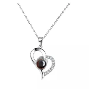 Valentine's Day Discount 50%OFF-100 Languages Love Pendant | Heart Shaped