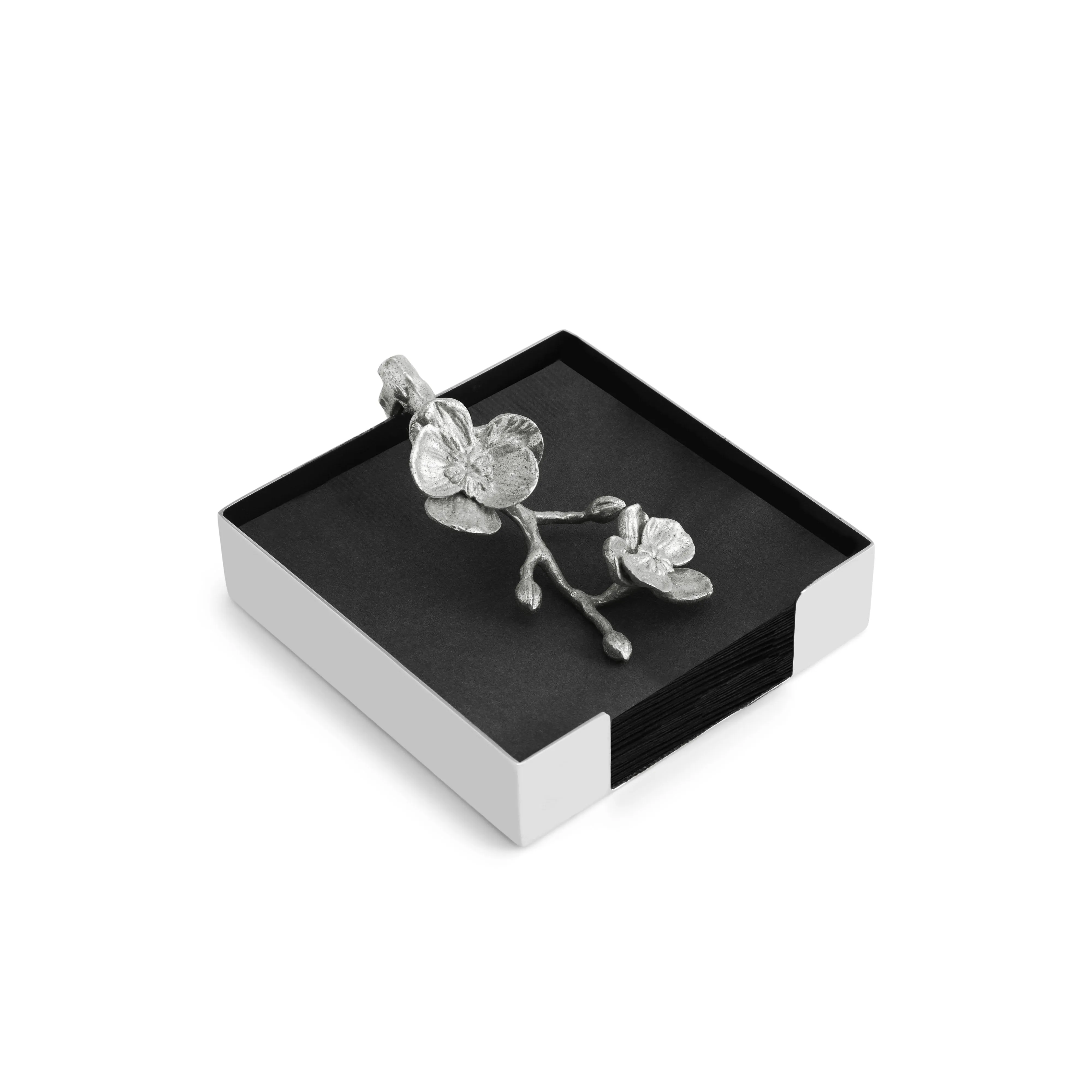 White Orchid Napkin Holder