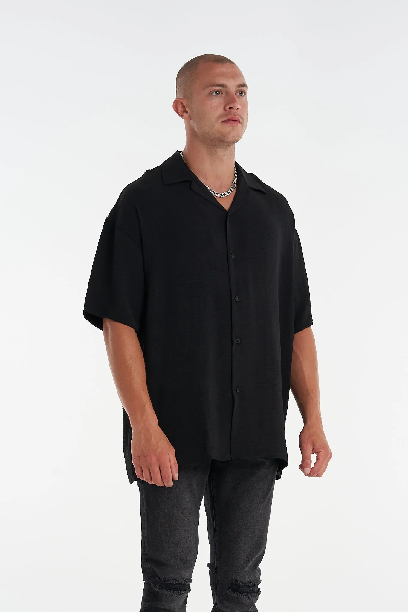 Wrinkled Textured Look Shirt