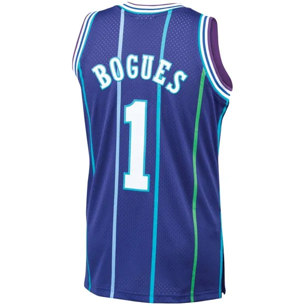 Youth Charlotte Hornets Muggsy Bogues Mitchell & Ness Purple 1994-95 Hardwood Classics Swingman Jersey